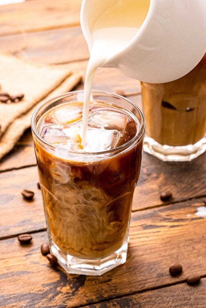 glass of cold brew glass of cold brew